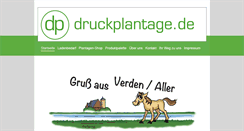 Desktop Screenshot of druckplantage.de