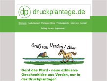 Tablet Screenshot of druckplantage.de